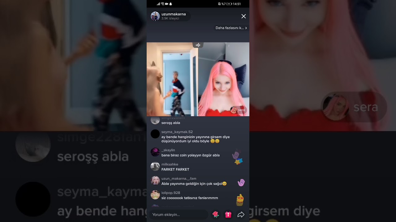 Uzun Makarna ve Sera Varol Canlı yayın!