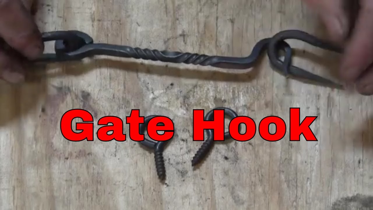 Forging a gate or door hook - Blacksmithing for beginners