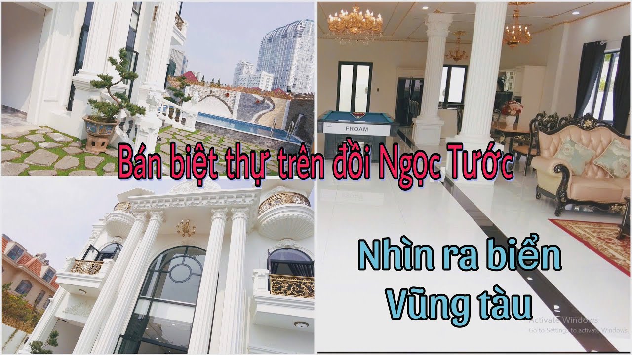 bán villa trên đồi Ngọc Tước nhìn ra biển Vũng Tàu - nhà mới tặng đầy đủ nội thất