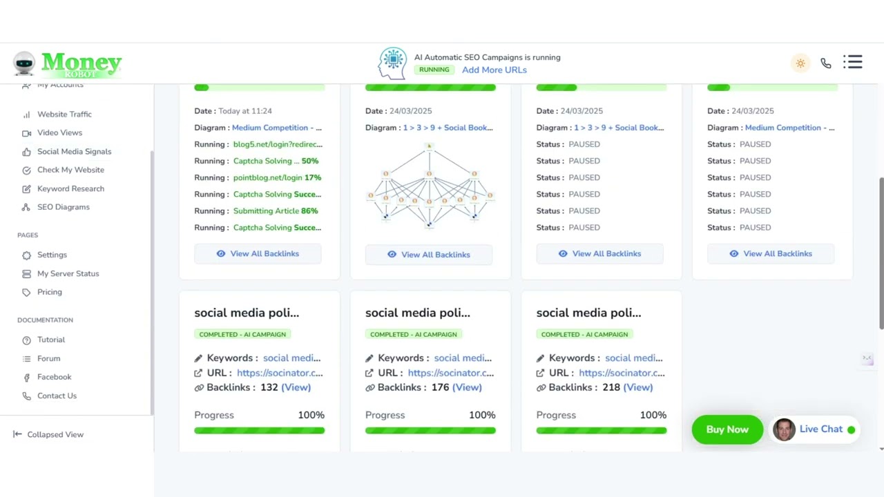 Money Robot Demo: Generate Quality Backlinks Fast