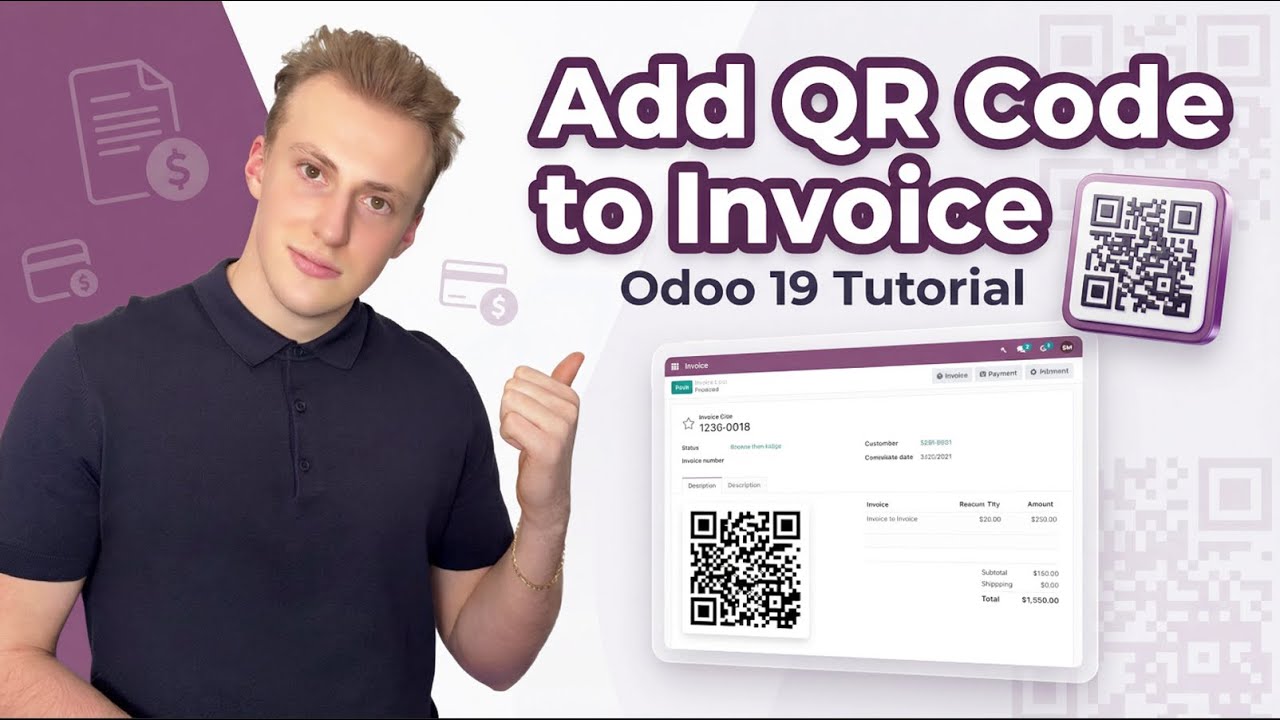 Faster Payments with QR Codes | Invoice QR Codes Explained | Odoo 19 Accounting Tutorial