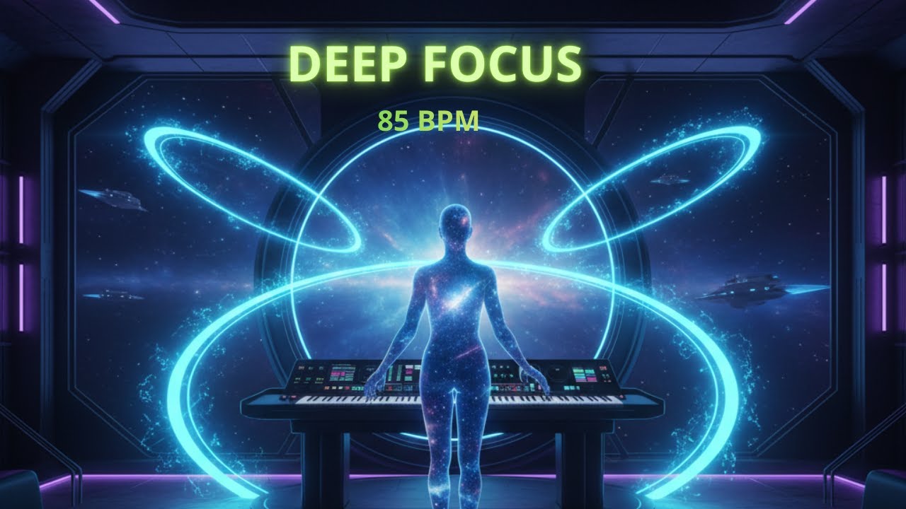 Crystal Glass Jazz Lounge 🌌 30 Min Retro-Futurist Chillout for Deep Focus & Study