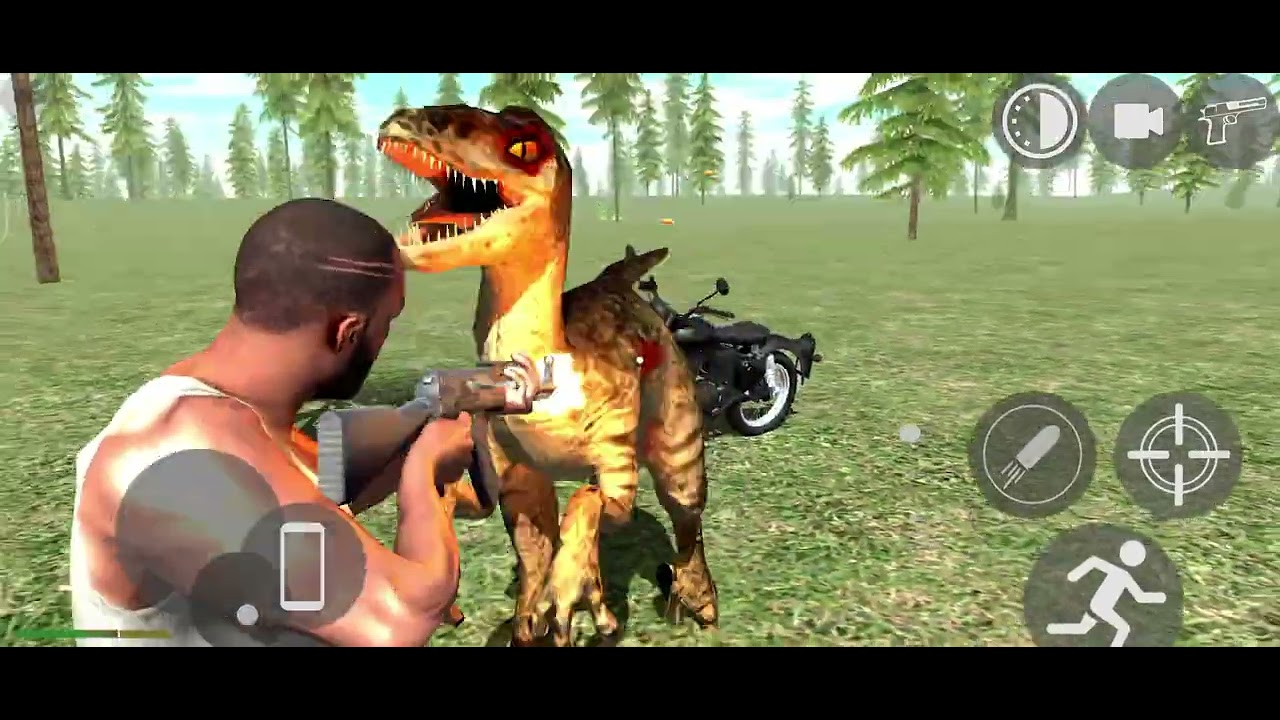 🦖 Indian Bike 3D Game | Dinosaur Mod Attack 😱 | Epic Gameplay in City |