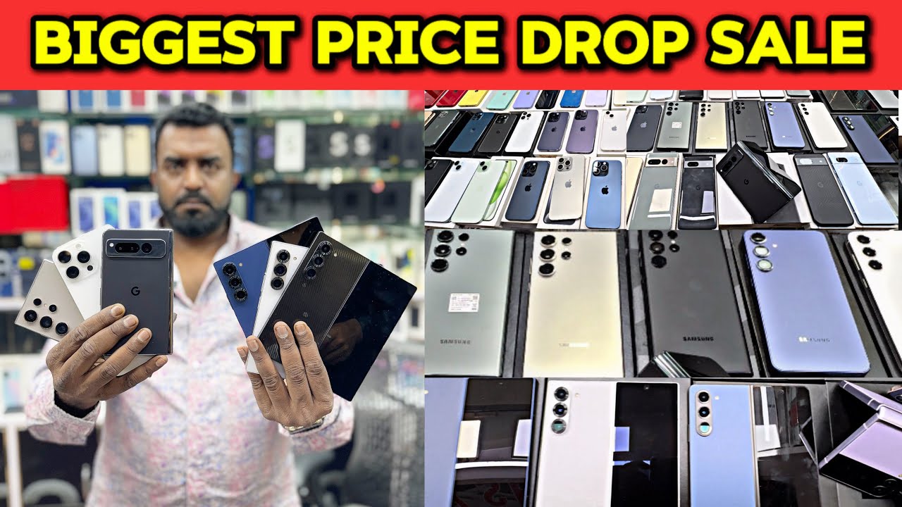 BIGGEST SALE EVER 🤩 | Cheapest iPhone Market In Bangalore | Second Hand Mobile fold6,s24ultra,15Pro