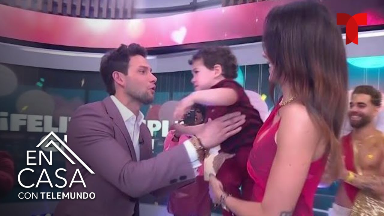 Daniela Ospina sorprende a Gabriel Coronel por su cumpleaños | En Casa Con Telemundo