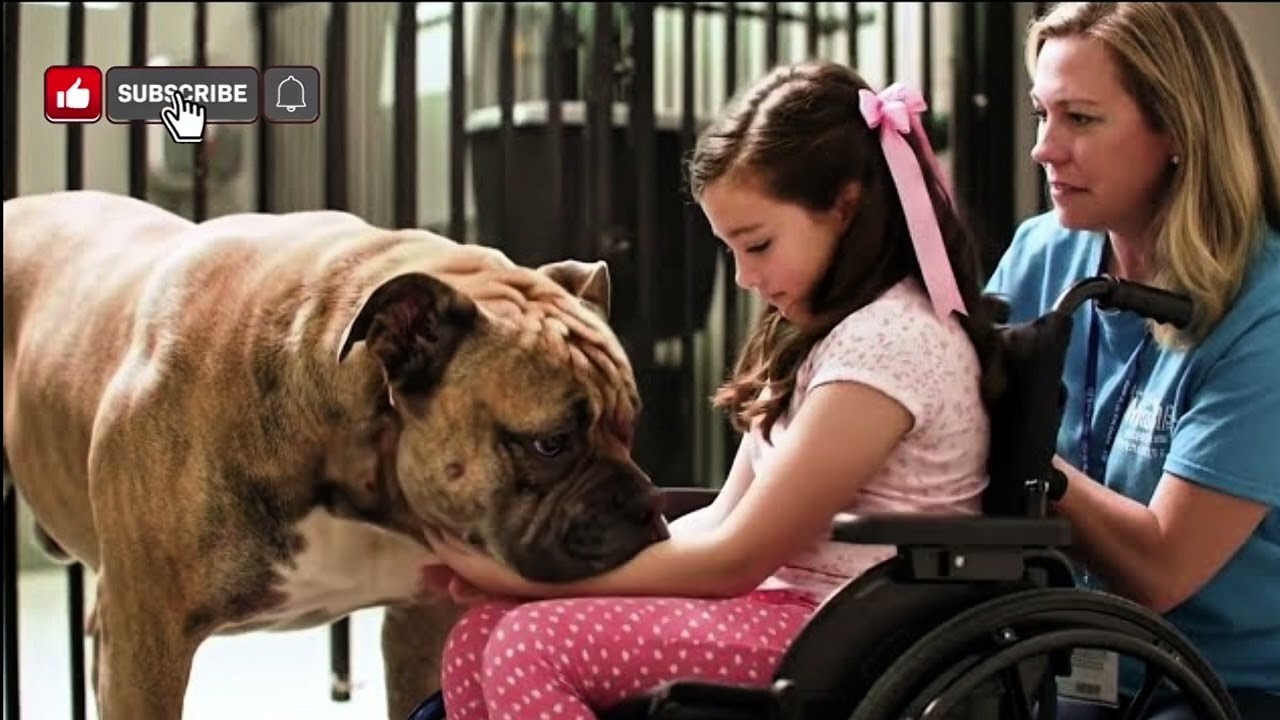 Gelähmtes Kleines Mädchen Trifft Den Aggressivsten Hund – Was Dann Geschah, Rührte Alle Zu Tränen