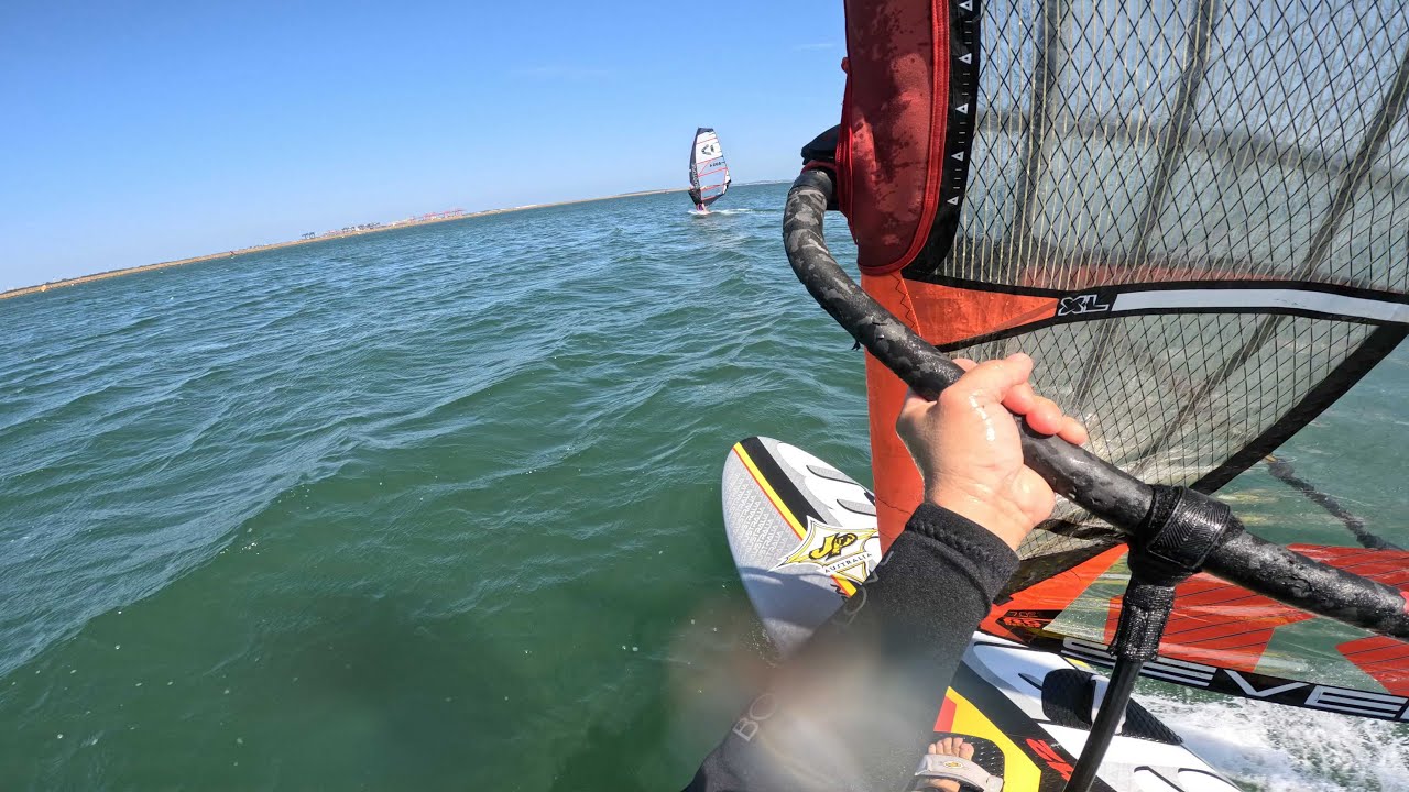 Windsurfing Sydney Airport Run.