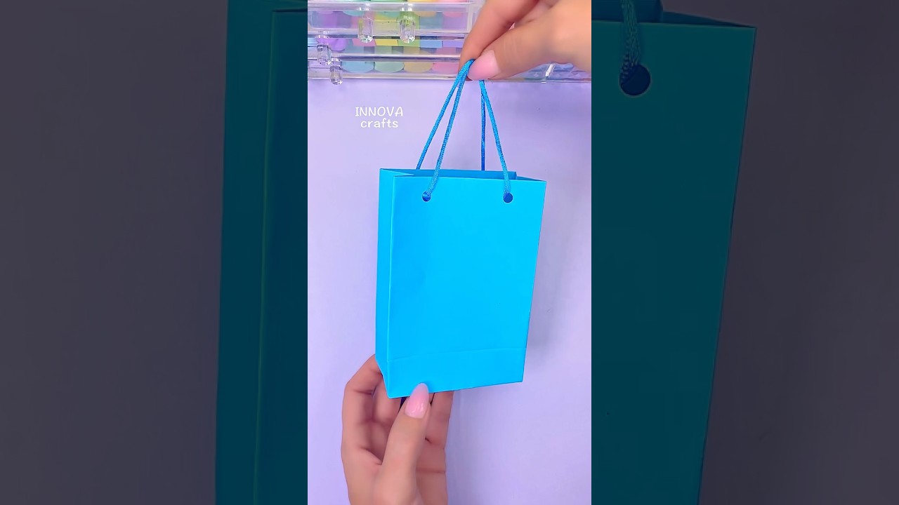How to make paper gift bag 🛍️ #shorts #diy #craft #handmade #art #papercraft #love #gift #giftideas
