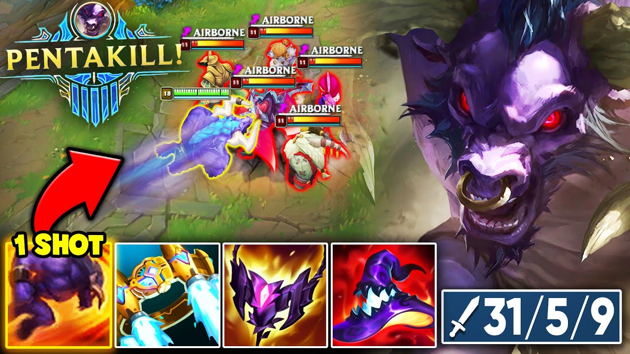 WHEN FULL AP ALISTAR DROPS 31 KILLS AND A PENTAKILL! (NUCLEAR HEADBUTTS)