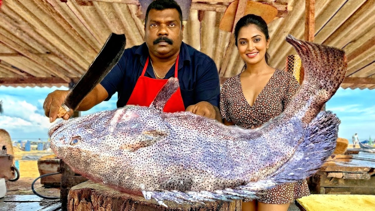 Amazing Street Performance – Huge Fishes Cut by Fish Cutting Master