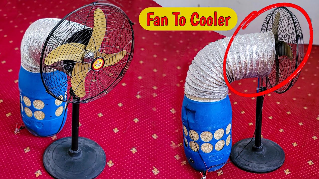 Unique Ideas Fan Convert to Air Cooler.  Fan To Ac 