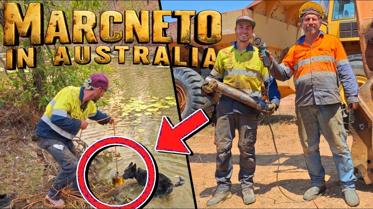 🔧 Ich repariere mit Matt aus GOLDRAUSCH in Australien den BAGGER! 😱 | Magnetangeln im Outback 🇦🇺