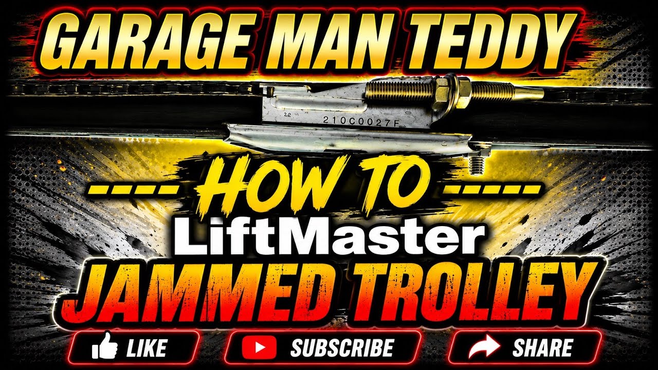 Как выполнить ремонт застрявшей тележки Liftmaster