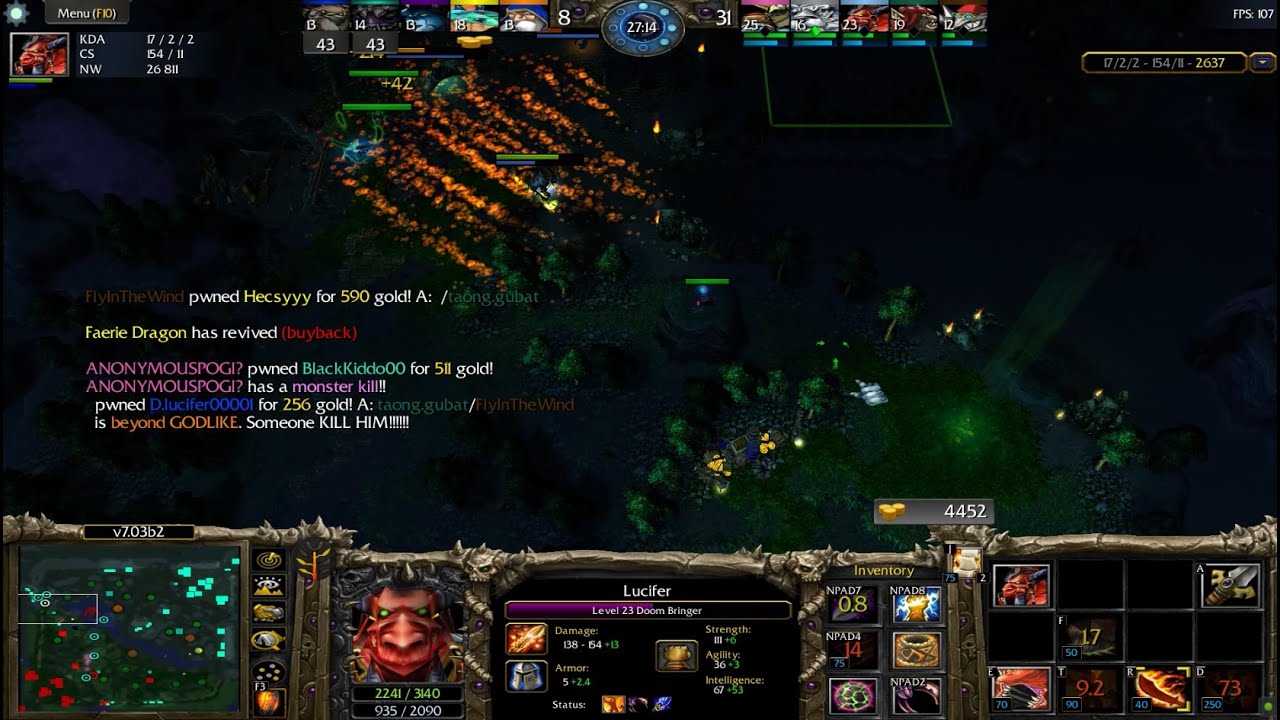 DOTA 1 Doom Bringer Lucifer Beyond GODLIKE #8