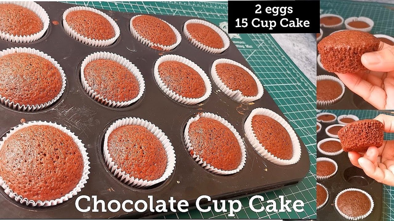 Chocolate Cup Cake .15 Cup Cakes from 2 Eggs.2 മുട്ട മതി 15 ചോക്ലേറ്റ് കപ്പ്‌ കേക്ക് ഉണ്ടാക്കാൻ