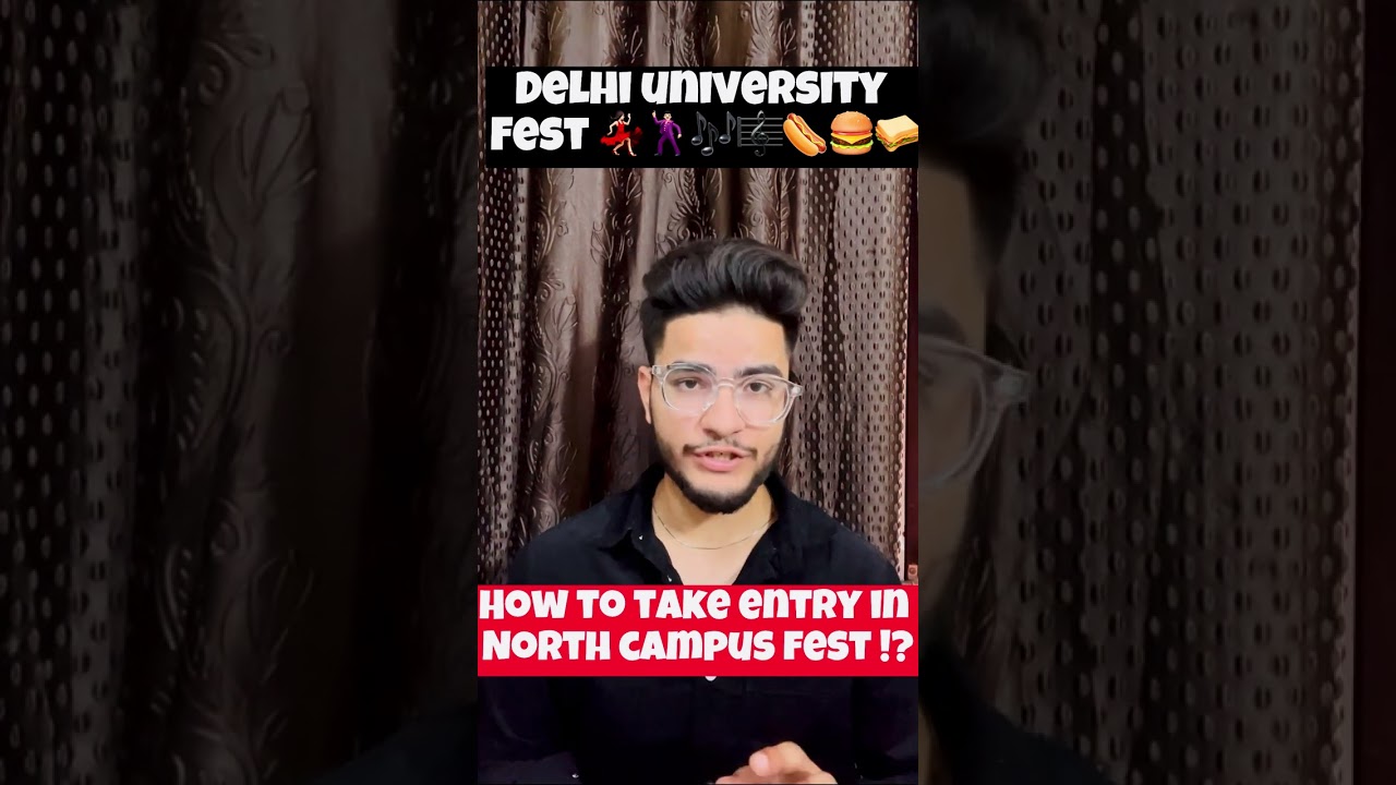 Delhi university fest🕺🏻💃🏻🥙🎶🎼| Entry kese le Dusre college ke fest mein ⁉️#delhiuniversity
