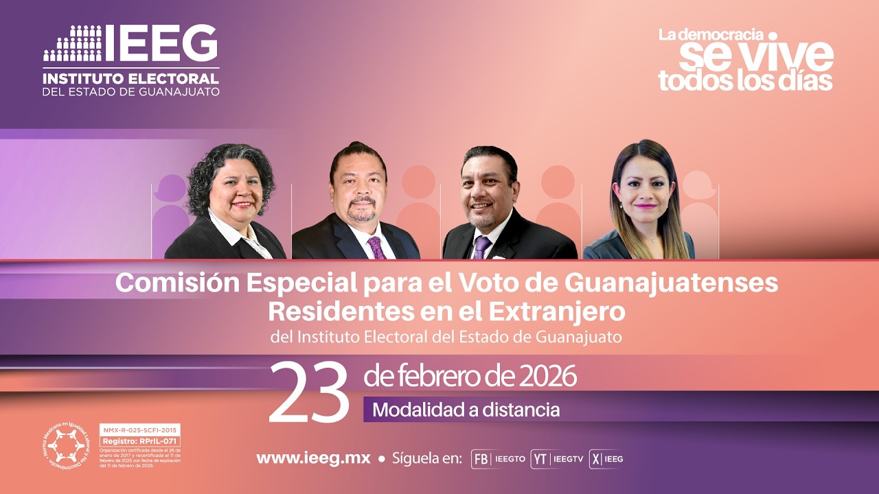 Sesión Ordinaria de Comisión Especial para el Voto de los Guanajuatenses Residentes en el Extranjero