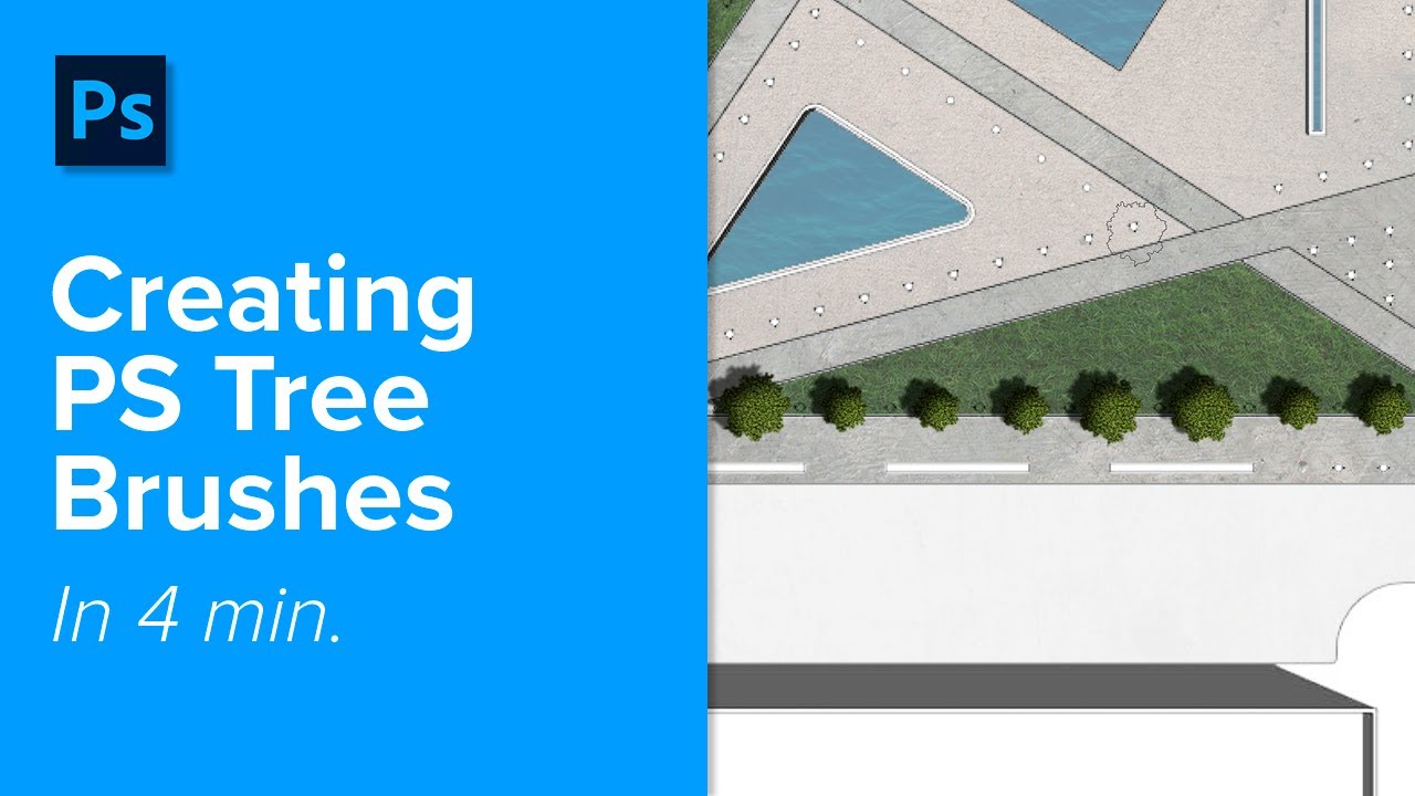 HOW TO PHOTOSHOP TREE BRUSHES FOR ARCHITECTURE + LANDSCAPE SITE PLANS