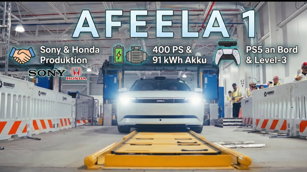 Afeela 1: Sony & Honda starten mit E-Auto-Produktion in Ohio