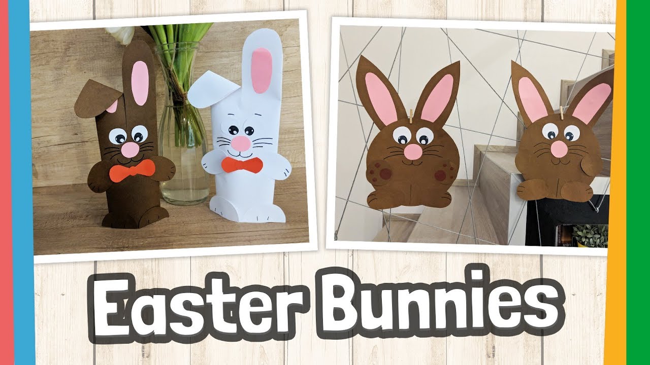 Easter Bunnies Craft for Home or Kindergarten