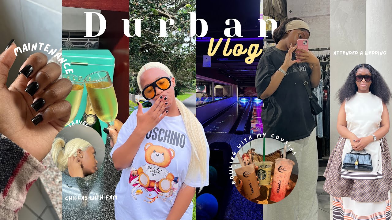 DURBAN VLOG🌸: maintenance💅/luncheon/ bowling 🎳 / wedding 💕& more