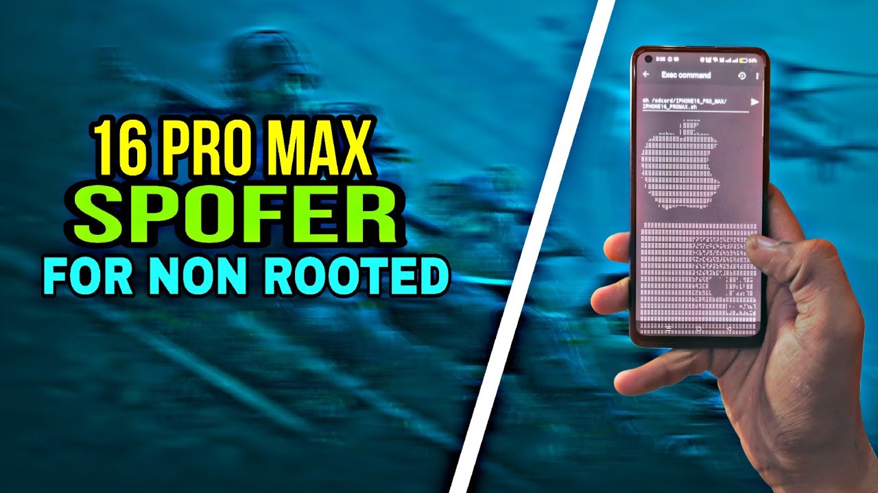 Spoofing you non rooted device to iPhone 16 pro max.