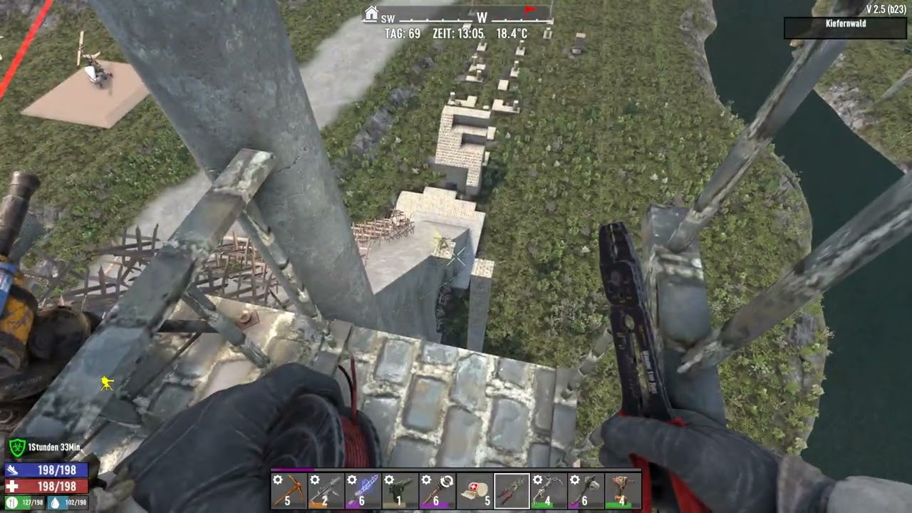 7 Days to Die #34 Vorbereitung auf letzten gemeinsamen Blutmond Deutsch German Let's Play coop