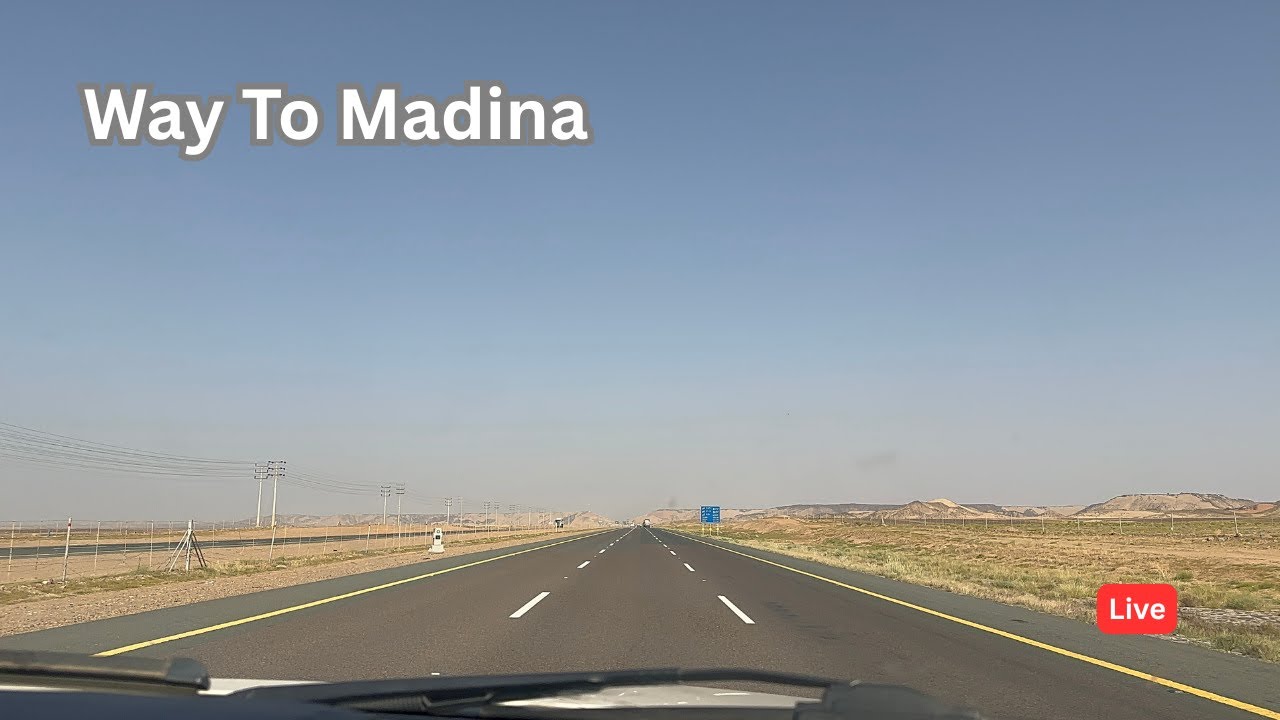 Way to madina Live 🔴Madina Ka Safar 🤍 Har Mod Par Rehmat Ka Ehsaas