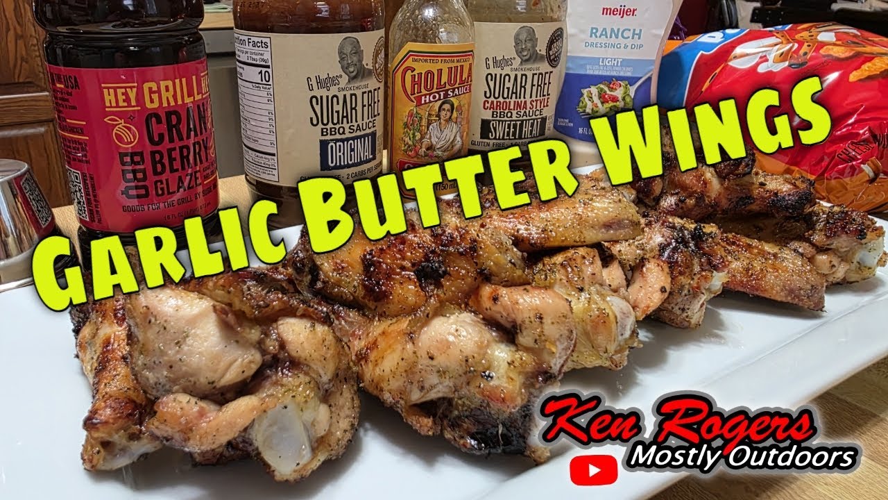 Garlic Butter Seasoned Wings on The Monument Grill