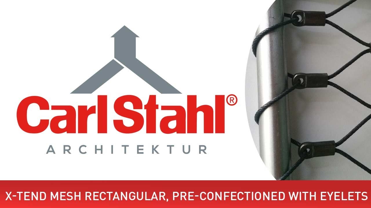 X-TEND mesh rectangular, adjustment with eyelets
