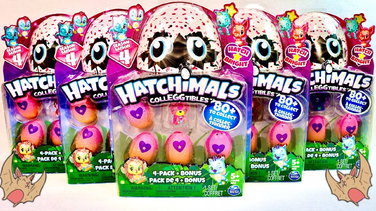 🦇 HATCHIMALS HATCH BRIGHT UNBOXING SEASON 4 🦇