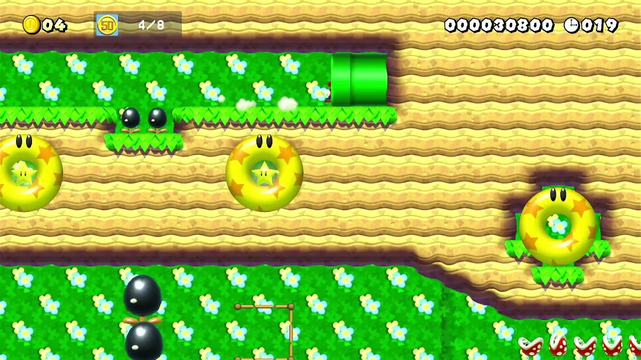 【SMM2】草原とお化け屋敷を駆け抜ける80秒スピードラン♪ クリア方法