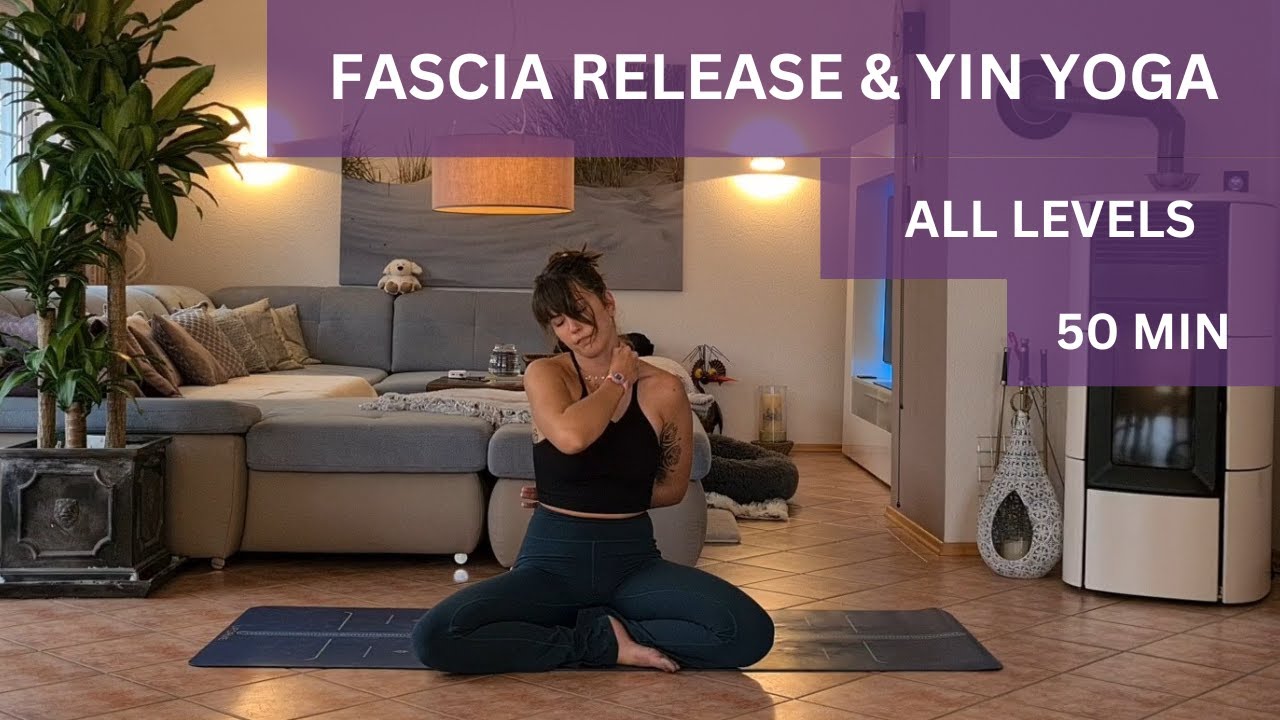 50 min  FASCIA RELEASE & YIN YOGA︱Upper body self massage with tennis ball