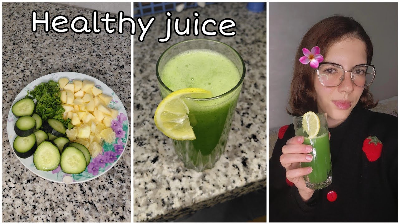 Healthy Green Juice Recipe / jus vert detox 🍏🍋 العصير الأخضر الصحي و فوائده المتعددة 