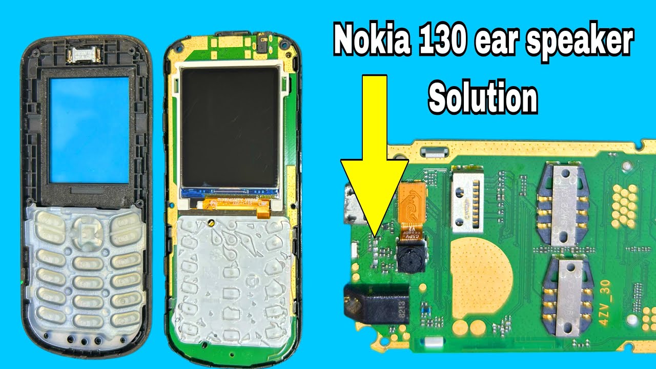 Nokia ta 1017 ear speaker jumper / Nokia 130 ear speaker problem jumper solution