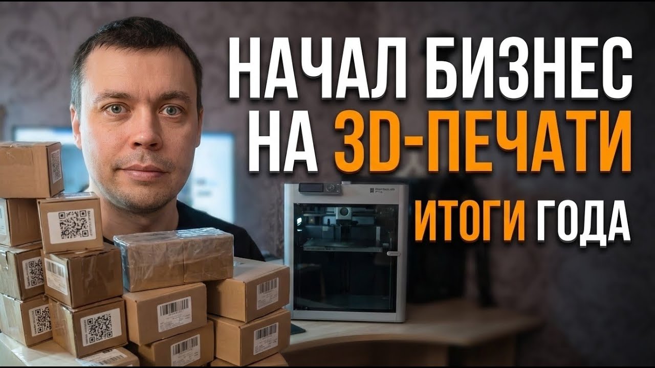 Начал бизнес на 3D печати.  Итоги года.