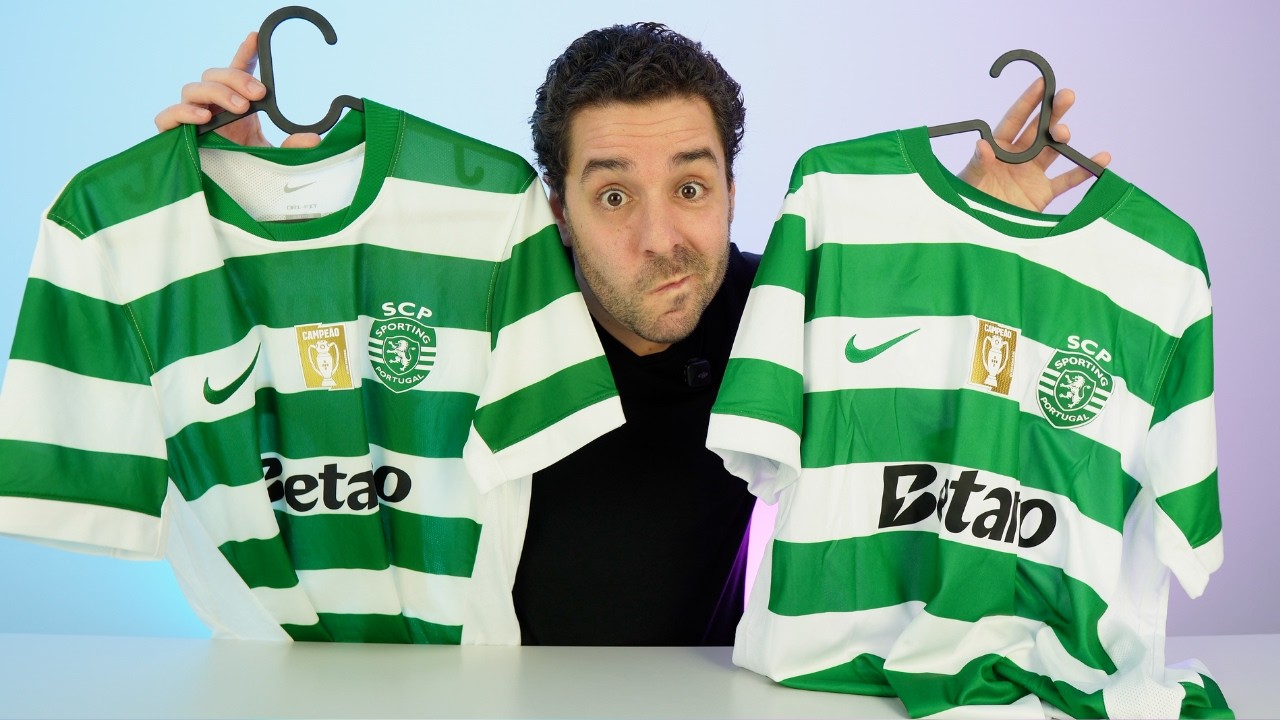 Sporting CP: Camisola Original ou Falsa? Descobre as diferenças