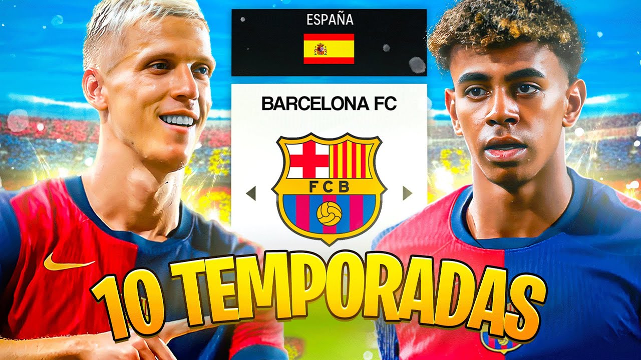 Dirijo 10 TEMPORADAS al FC BARCELONA en FC 24