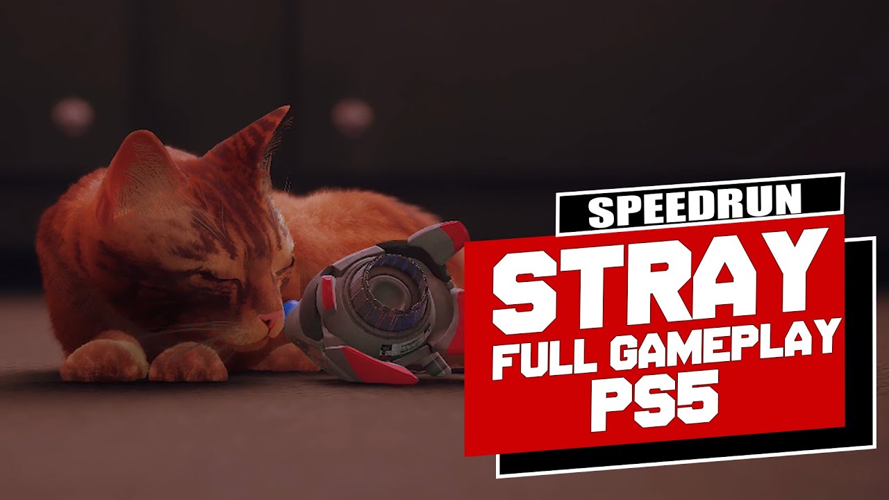STRAY (PS5) in 1 Hour 38 Minutes Speedrun | Final Trophy
