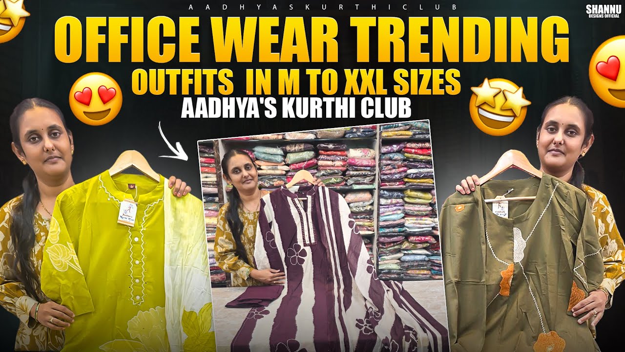 "Trending Office Wear Outfits 2025 | Stylish Looks for M to XXL Sizes"