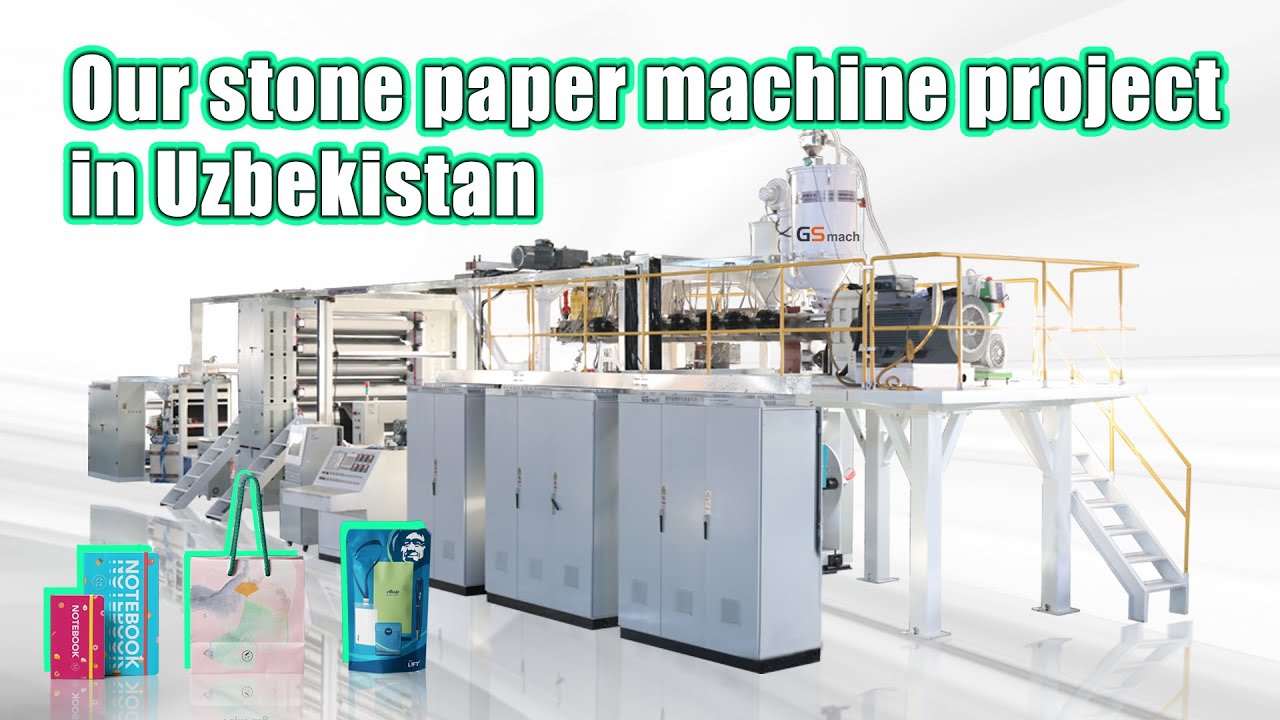 Our stone paper machine project in Uzbekistan
