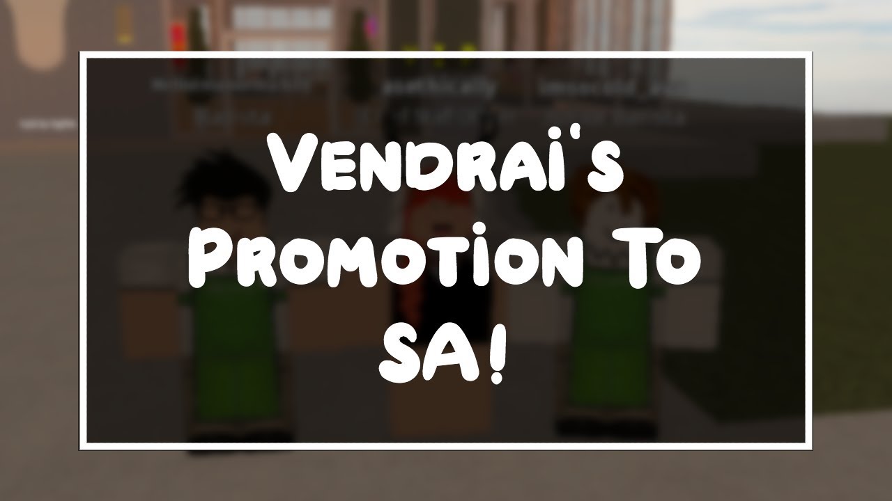 vendrai's promotion to Staff Assistant!