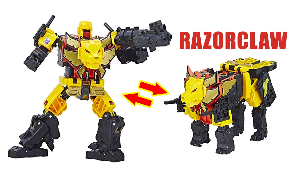 Transformers Toys | RAZORCLAW: ROBOT and LION Mode | Combiner Wars PREDAKING POTP