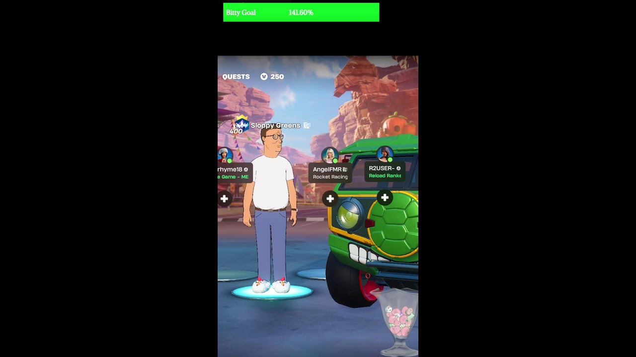 Rocket Racing .. Fortnite chat and chill.. Good vibes welcome. !rizz to check if you a RizzasaursRex