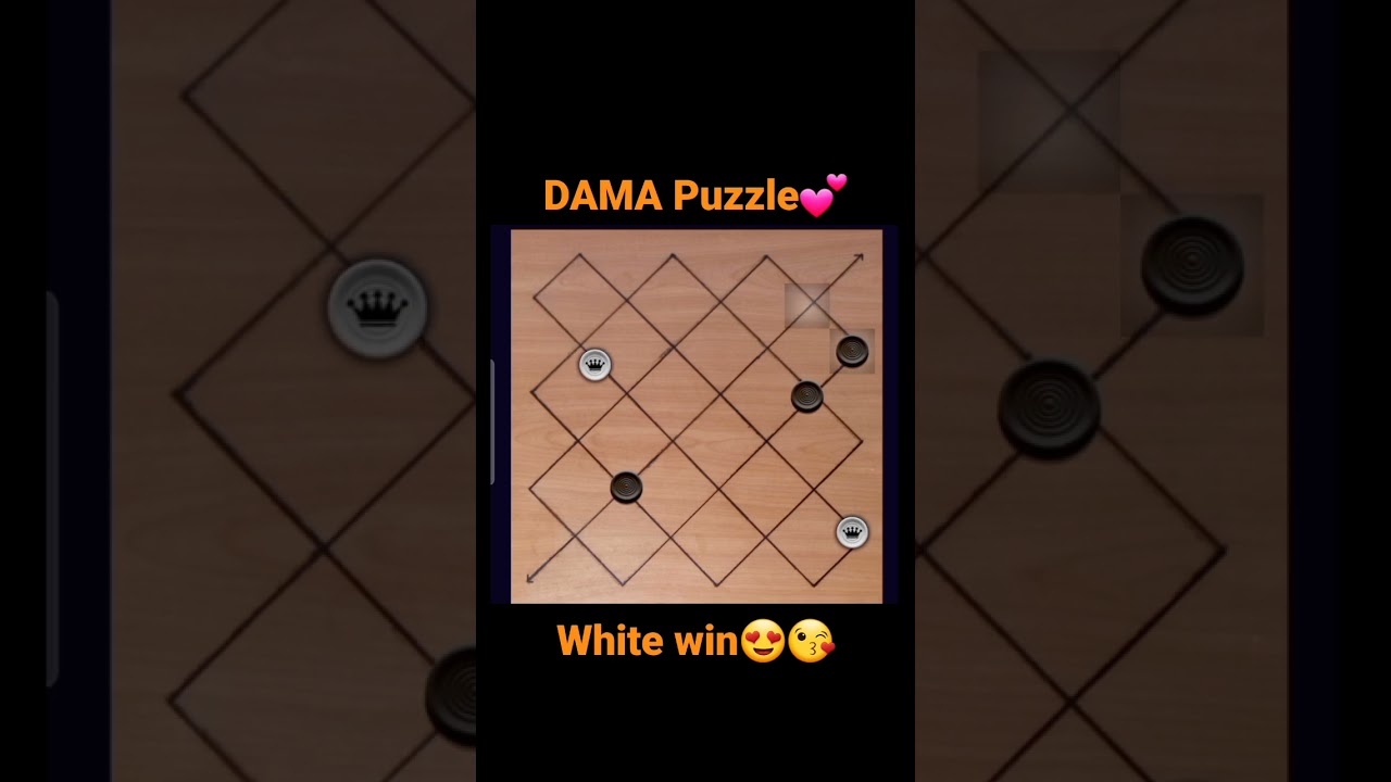 139. DAMA Puzzle 2 damas vs 3 peon