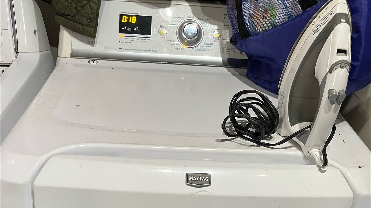 Cómo reparar una secadora Maytag bravos MCT que prende da vuelta y calienta,￼ pero no seca la ropa.