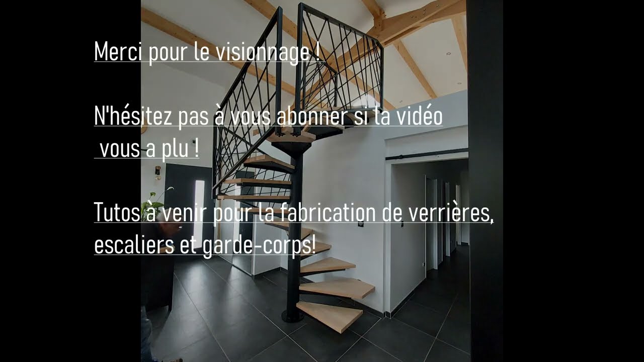 INSTALLATION D'UN ESCALIER HELICOIDAL (COLIMACON)