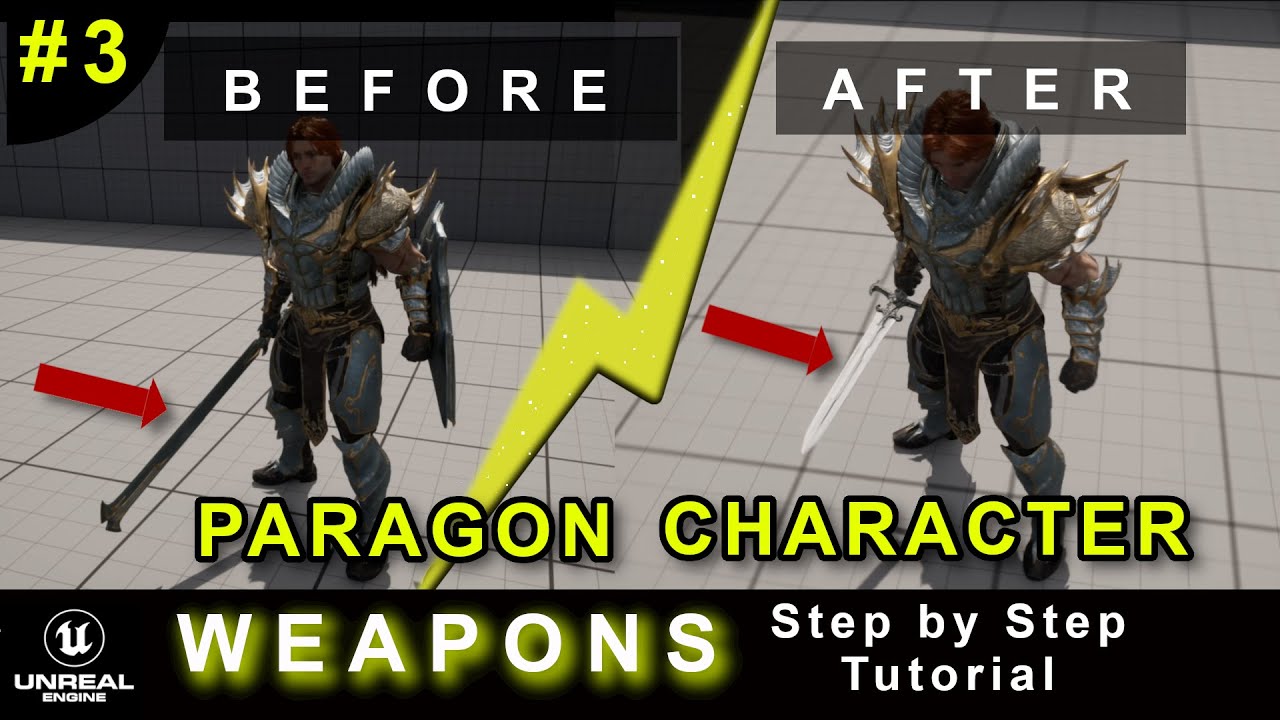 Paragon Character Weapons / Unreal Engine 5 Tuto step by step