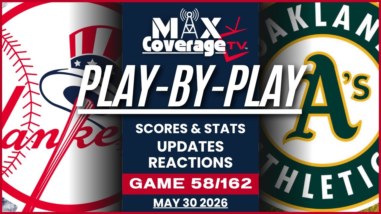 🔴LIVE - New York Yankees vs Athletics - Play-By-Play & Reactions (5/30/26)