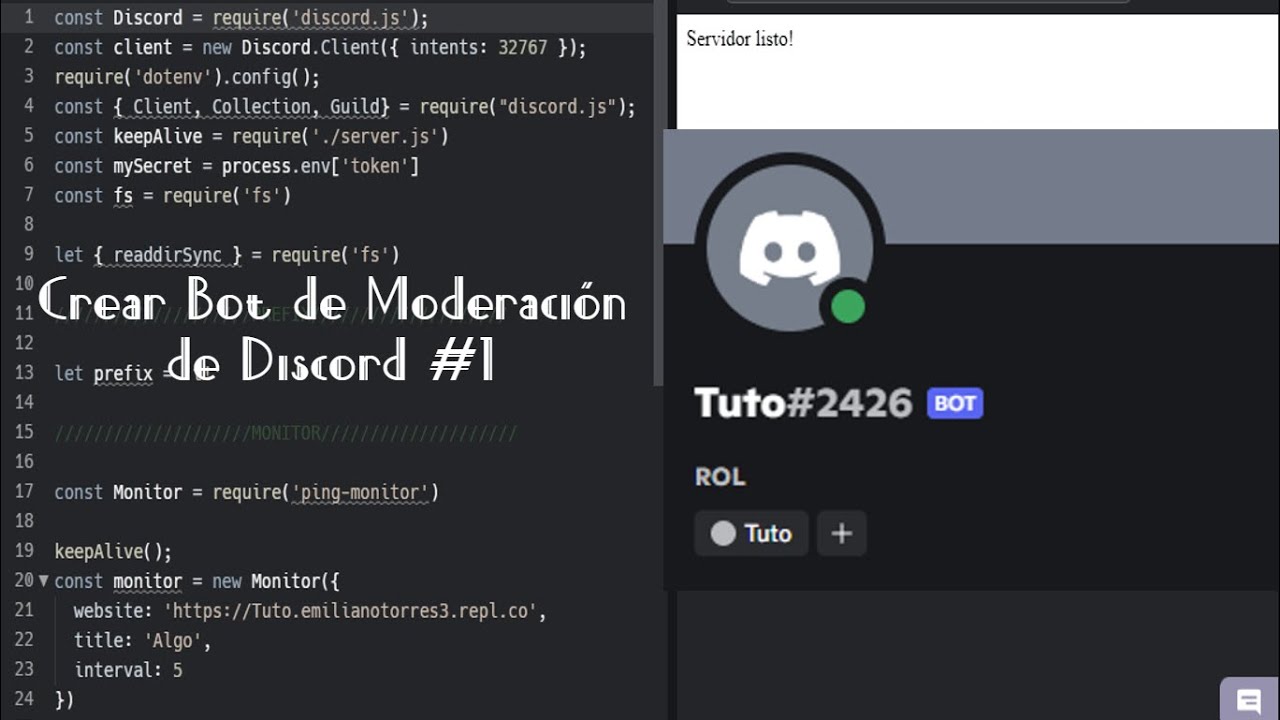 Crear un Bot de Moderación en Discord.js | Código Fuente #1